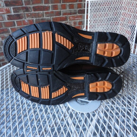 ARIAT Brown Leather Composite Toe Work Hog Lace Up Boots Size 10EE - Picture 7 of 9